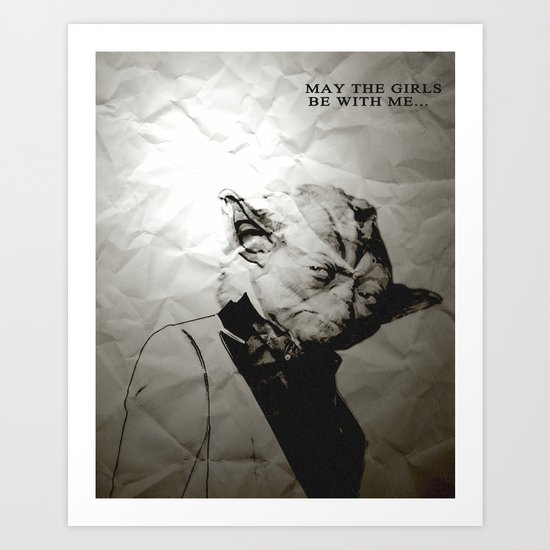 Unreal Party Yoda Art Print