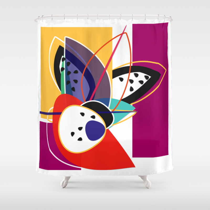 Abstract Composition Of Superimposed Geometric Shapes Exotic