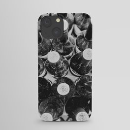 Black Wine Bottles Picture iPhone Case