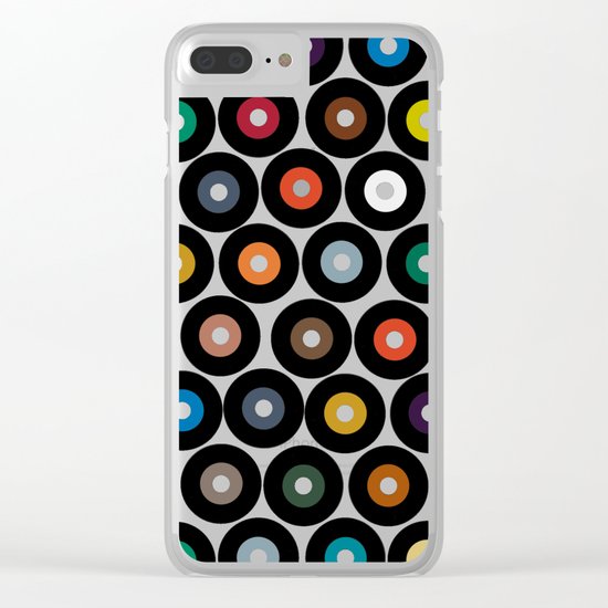 VINYL lilac Clear iPhone Case