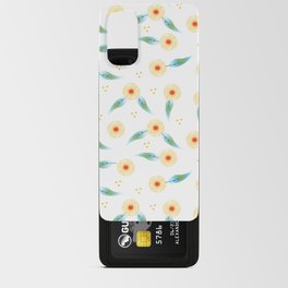 White and bright floral pattern to make you smile Android Card Case