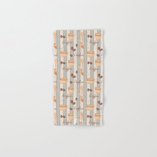Retro . Coffee. Hand & Bath Towel