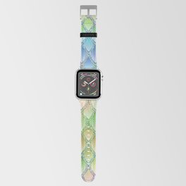 Glam Green and Pastel Colors Dragon Scales Apple Watch Band