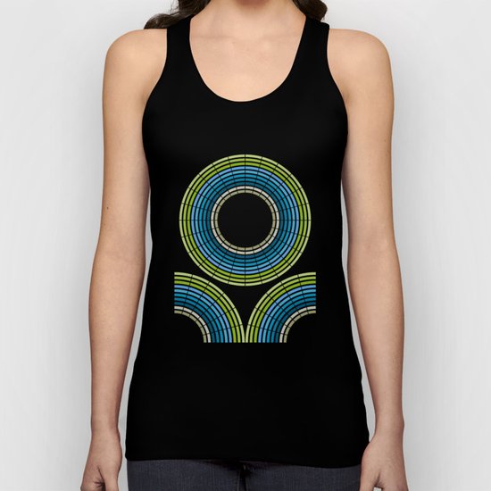 CIRCLE FLOWER Unisex Tank Top