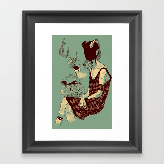 Fragmented Beauty Framed Art Print
