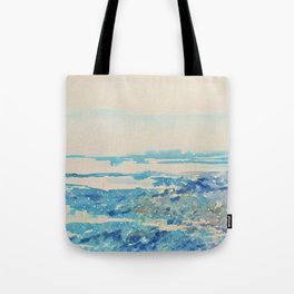 Water Greeting Subdued Watercolor Tote Bag