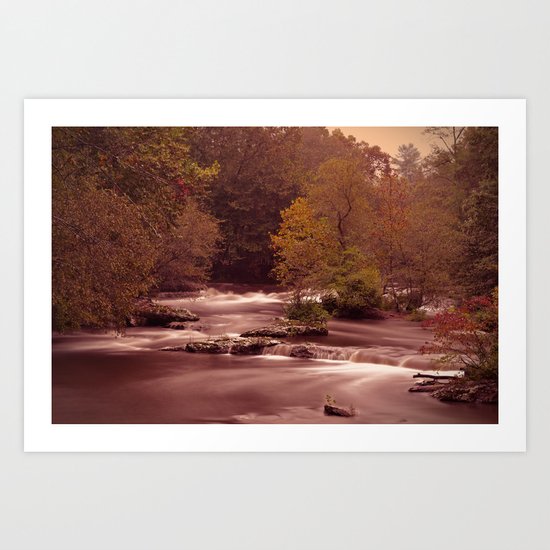 Blackberry Falls Waterscape Art Print