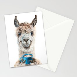 Llama Latte Stationery Card