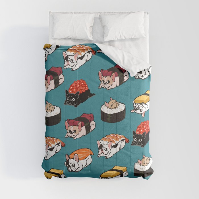Sushi Frenchie Comforter