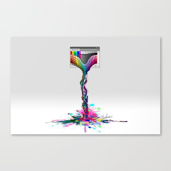 No more paintings, Photoshop it's broken! Canvas Print