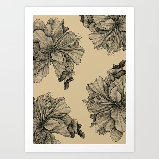 flor pattern Art Print