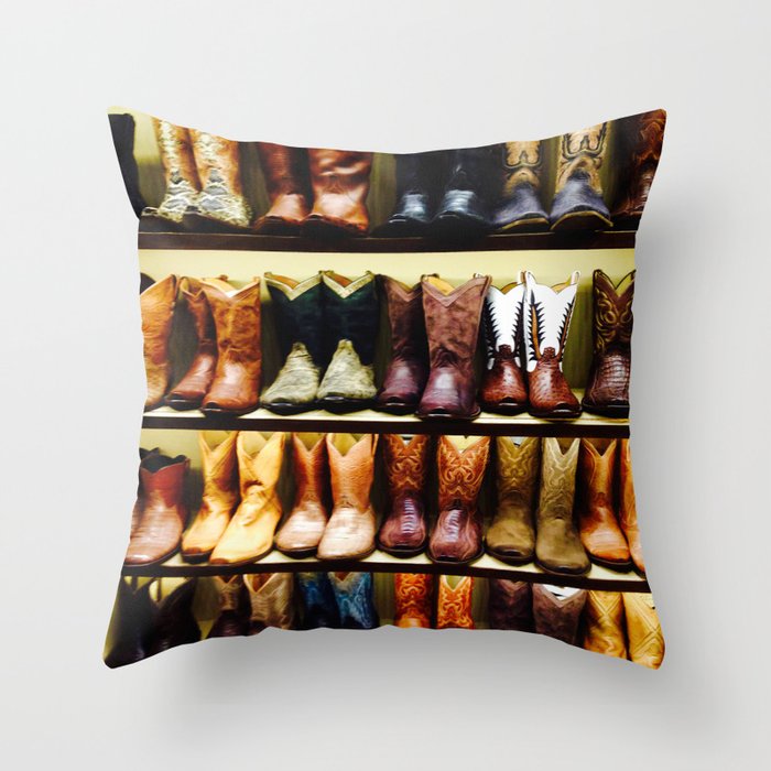 Boots on Boots Throw Pillow