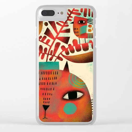 SPROUTING HEAD Clear iPhone Case
