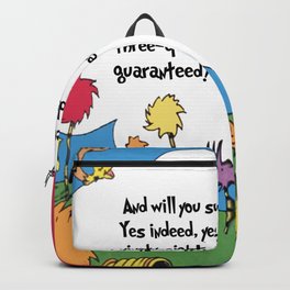 Lorax quote Backpack