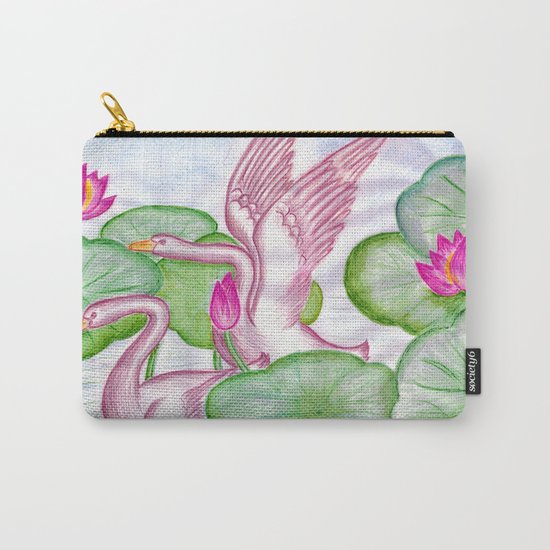 Swan Couples Carry-All Pouch