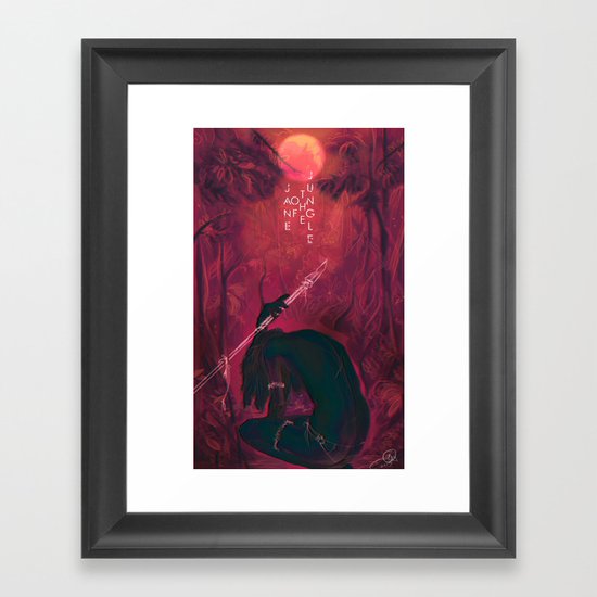 Jane Of The Jungle Framed Art Print
