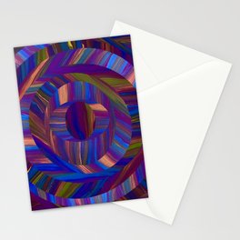 Colorful World Brown Stationery Card