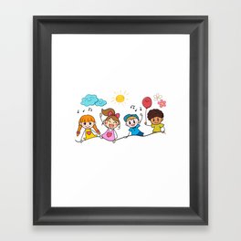 Daycare Provider Childcare Babysitter Thank You Framed Art Print