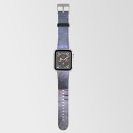 Purple cosmic winter landscape Apple Watch Band