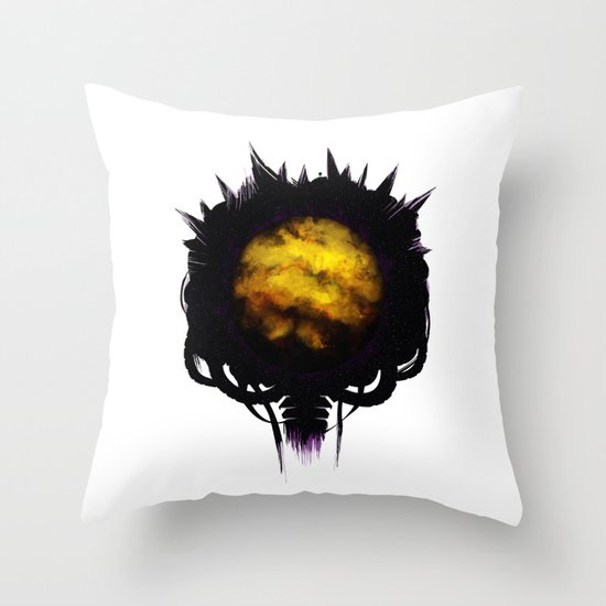 Zebes Throw Pillow