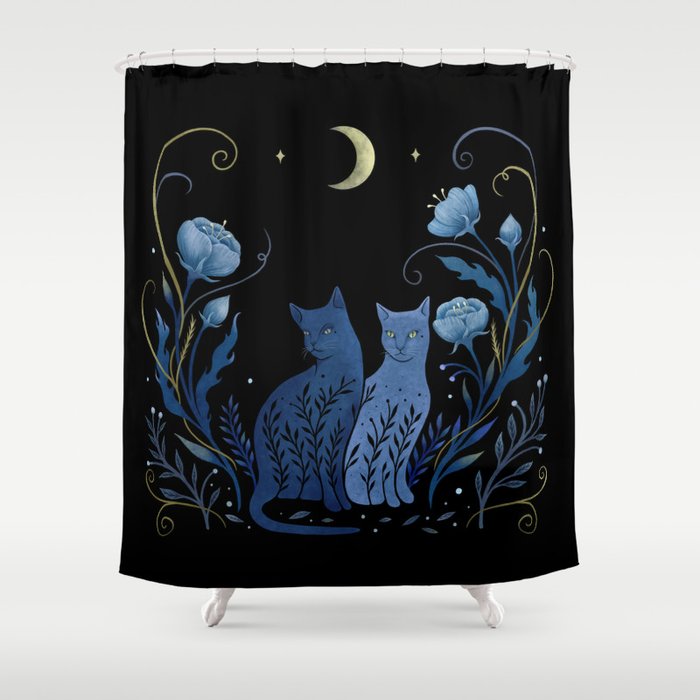 Two Cats Shower Curtain