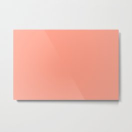 From The Crayon Box Vivid Tangerine - Pastel Orange - Peach Solid Color Accent Shade Hue / All One Metal Print | Pastel, Shade, Solidcoral, Solidpink, Colour, Colours, Pink, Crayoncolors, Coral, Minimalism 