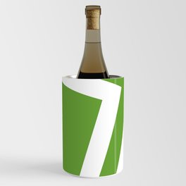 Green squares background Wine Chiller