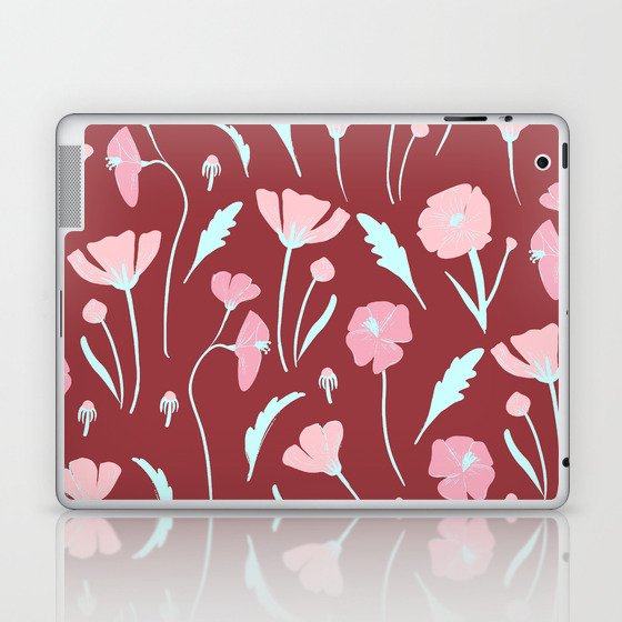 Be Your Own Red Flower Garden Laptop & iPad Skin
