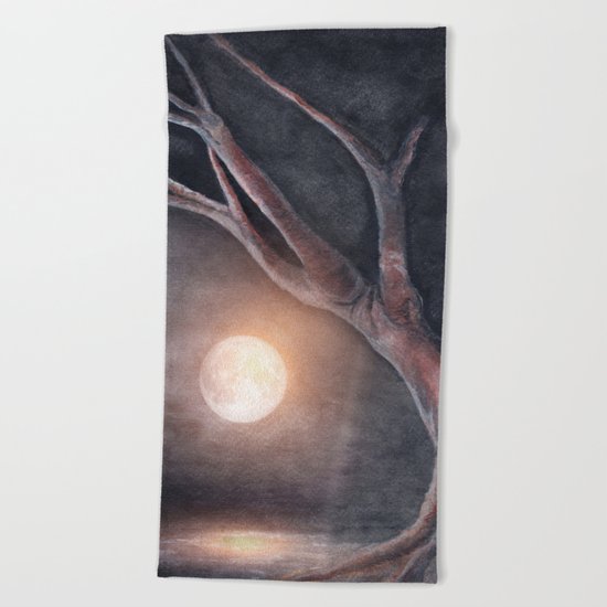 The Moon Beach Towel