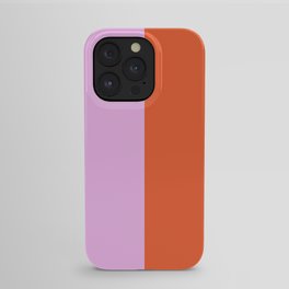 Pink/Red Colorblock Stripes iPhone Case