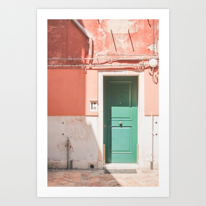428. Italian door, Venice, Italy Art Print
