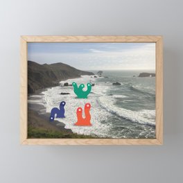 Monsters in North California Framed Mini Art Print