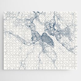 Halifax, Canada Authentic Map Illustration Jigsaw Puzzle