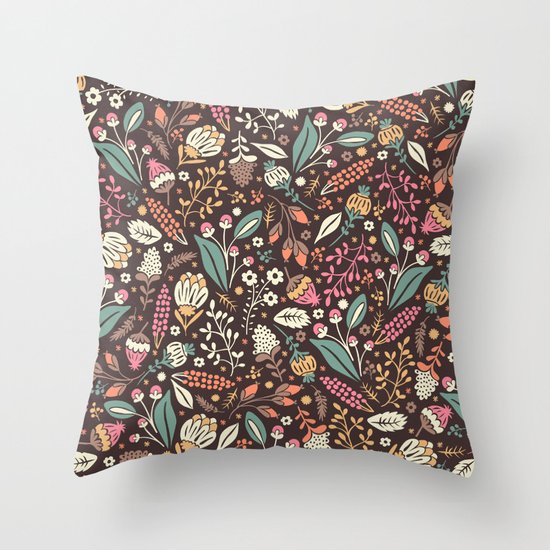 Sweet Flowers Throw Pillow
