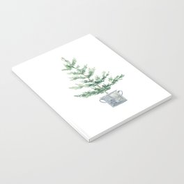 Christmas fir tree Notebook | Watercolor, Winter, Illustration, Fir, Drawing, Tree, Noel, Newyear, Nature, Spruce 