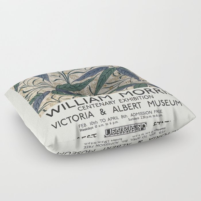 Art Exhibition Pattern (1874) William Morris Floor Pillow