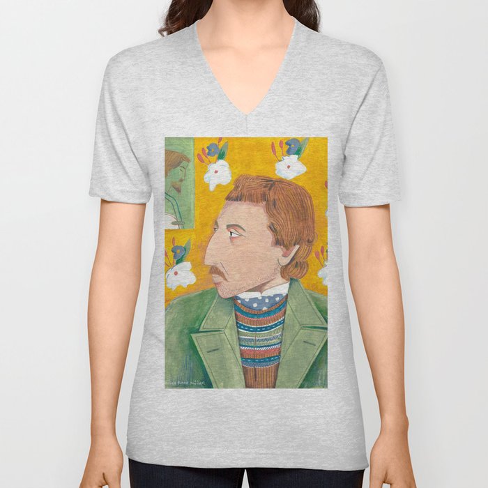 Paul Gauguin portrait | Caroline Bonne Muller V Neck T Shirt