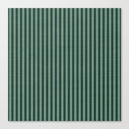 Pinstripe in Green Canvas Print