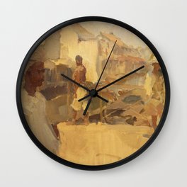 Isaac Israels - Straatje te Batavia Wall Clock