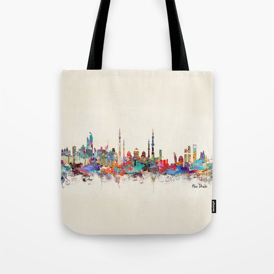 Abu Dhabi skyline Tote Bag