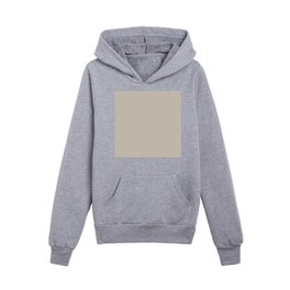 Soft Neutral Warm Gray Greige Solid Color Pairs PPG Ashen PPG1023-3 - All One Single Shade Colour Kids Pullover Hoodies