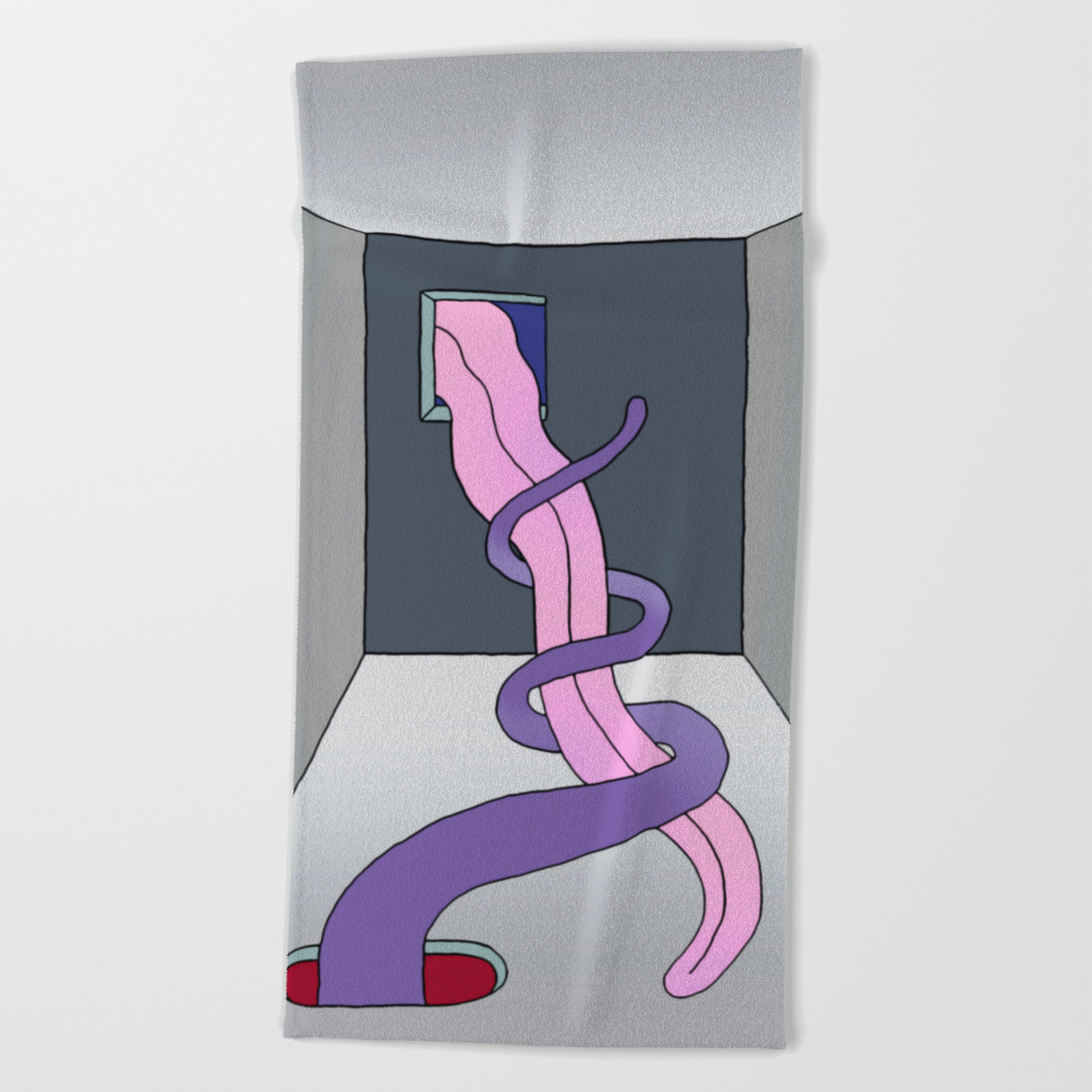 Alien Kiss Beach Towel By Bored Spectre Society6