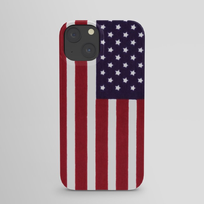 American flag - painterly treatment iPhone Case