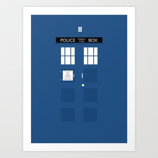 Tardis - Minimalist Art Print