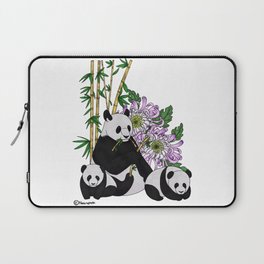 Chrysanthemum Panda Laptop Sleeve