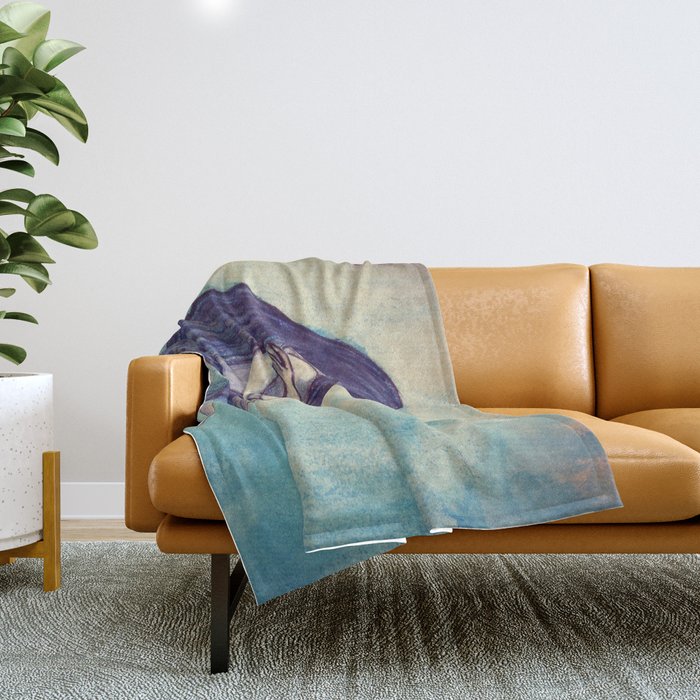 Melancholy Throw Blanket