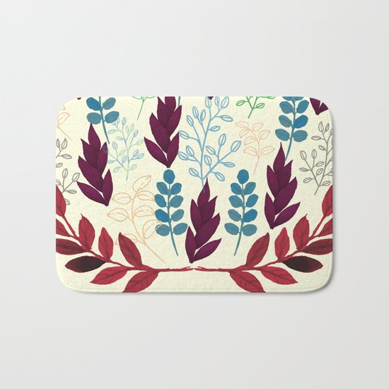 Floral Pattern #5 Bath Mat