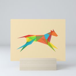 Fractal Geometric Dog Mini Art Print