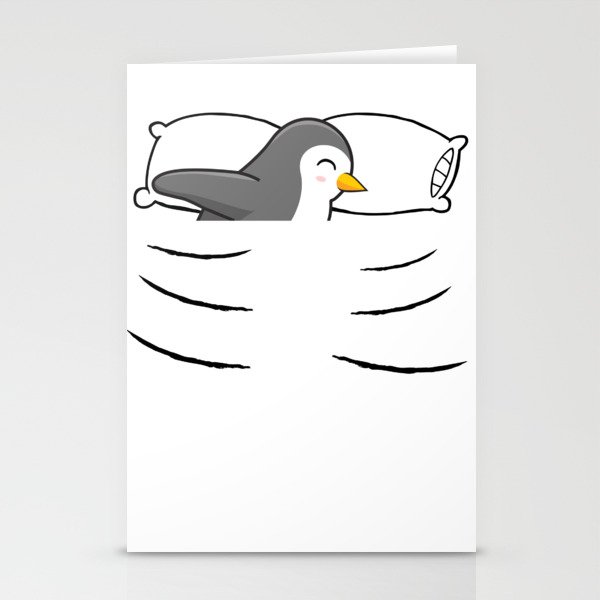Official Sleeping Shirt Sleeping Penguin Stationery Cards