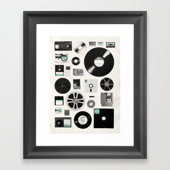 Data Framed Art Print